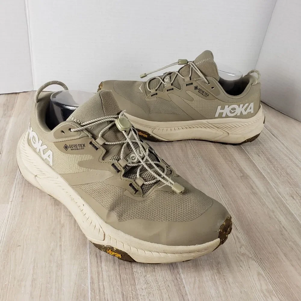 HOKA Transport GTX Women's Size 11B Dune Eggnog Waterproof Sneakers GORE-TEX